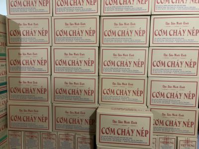 Thùng 10 gói cơm cháy nếp gói bé